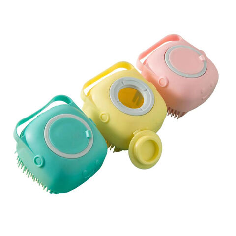 Body Wash Scrubber Brush Silicone Massage Bath Shower Brush with Soap  Dispenser Soft Pet Dog Shampoo Grooming Shampoo Brushes