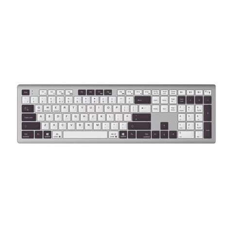 Keyboard RF Nirkabel Ukuran Penuh Mekanisme Gunting untuk Kantor/Rumah, Desktop/Komputer