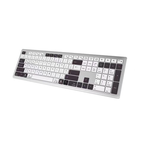 Keyboard RF Nirkabel Ukuran Penuh Mekanisme Gunting untuk Kantor/Rumah, Desktop/Komputer