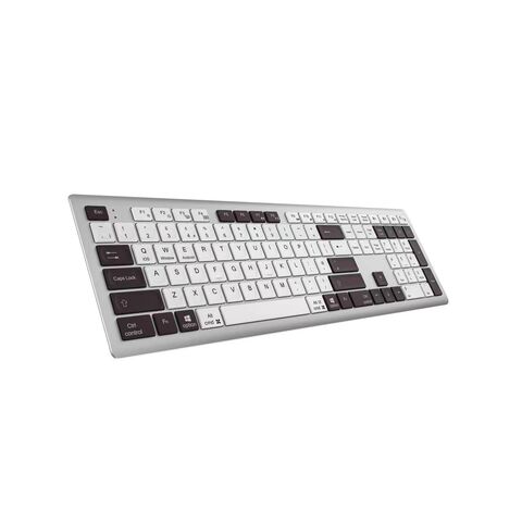 Keyboard RF Nirkabel Ukuran Penuh Mekanisme Gunting untuk Kantor/Rumah, Desktop/Komputer