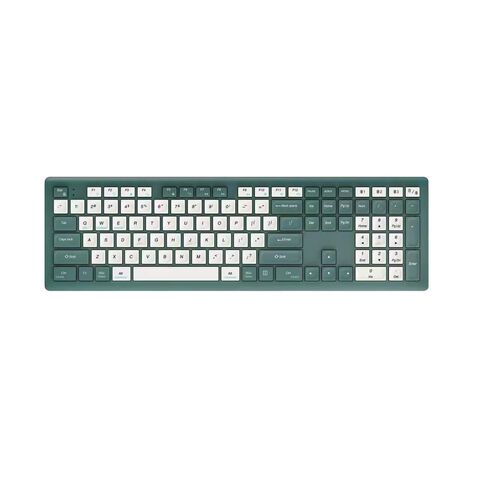 Keyboard RF Nirkabel Ukuran Penuh Mekanisme Gunting untuk Kantor/Rumah, Desktop/Komputer