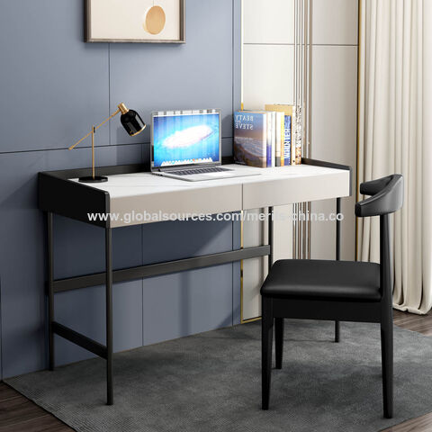FurnitureR Escritorio para Computadora de Oficina con Almacenamiento  Escritorio de Trabajo y Estudio con 5 Estantes Mesa Portátil para  Estudiantes