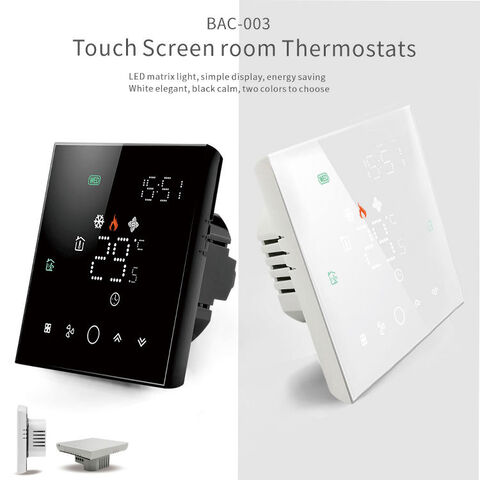 BECA 24VAC, 110VAC, 220VAC fan coil thermostat digital room thermostat Tuya  wireless WiFi thermostat - Xiamen Beca Energysaving Technology