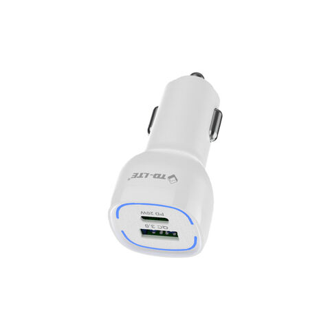 PD de carga rápida al por mayor 38W USB un tipo adaptador del cargador del coche del puerto de C para IPhone y el ordenador portátil
