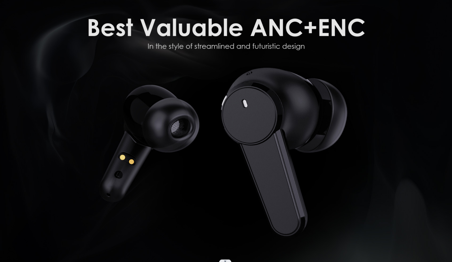 Factory Price Latest Noise Cancellation Anc With Enc Earphone Tws ...