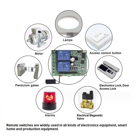 RéCepteur de Commutateur Sans Fil RF 433 Mhz DC 12V Module RéCepteur à  Relais Unique avec