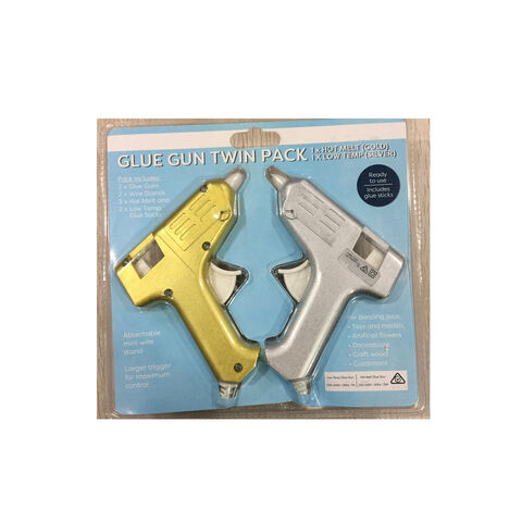 Glue Melt Guns and Glue Sticks in Both Hot and Cold Melt Versions 
