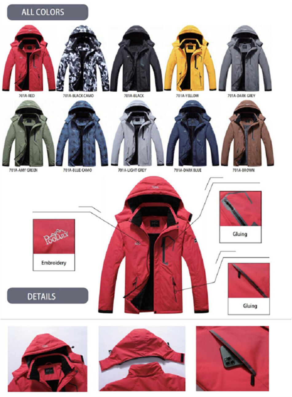 Chaqueta Hombre Invierno Parkas Hombres -20 grados chaqueta abajo Capucha  Grueso cálido acolchado Abrigo de nieve