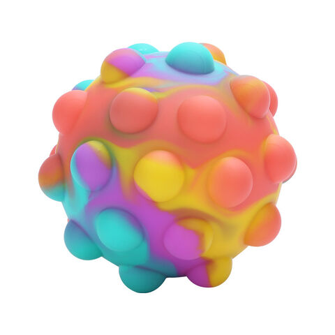 3D-Bälle in Form von einfachen Grübchen, Silikon, Push-Pop-Blase, Stressabbau-Ball, Fidget Sensory Spielzeug