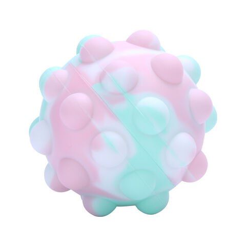 3D-Bälle in Form von einfachen Grübchen, Silikon, Push-Pop-Blase, Stressabbau-Ball, Fidget Sensory Spielzeug
