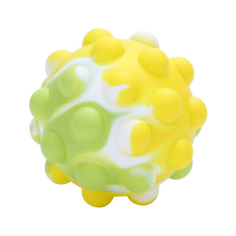 3D-Bälle in Form von einfachen Grübchen, Silikon, Push-Pop-Blase, Stressabbau-Ball, Fidget Sensory Spielzeug