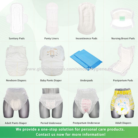 Menstrual Period & Postpartum Incontinence Underwear for Women, 48  Count/Large Overnight Disposable Briefs, Teen Leak-Proof Panty Style Pad