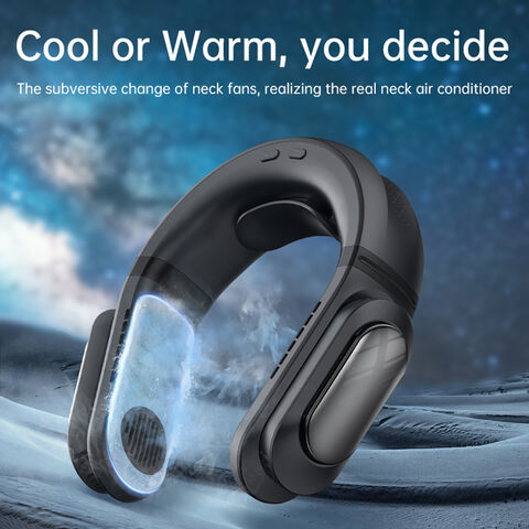 Neck Fan Portable, Wearable Air Conditioner Fan with Refrigerating  Chip,Neck Cooler Personal Cooling Device with Foldable Rechargeable  Function