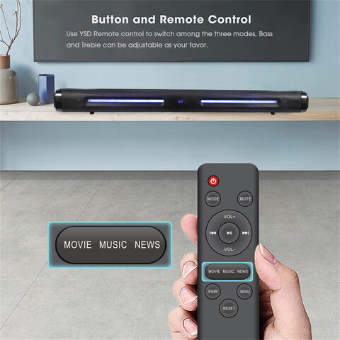 LED 2.0CH 60W Surround Soundbar Heimkino Audio Soundbar System für TV mit HDMI und starkem Bass