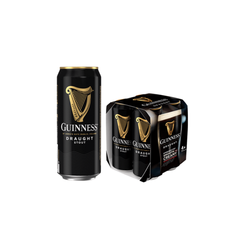 Guinness Draught Cerveza Ale Negra Irlandesa Pack Botella, 24 x