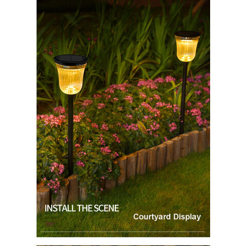 Lampes solaires pour chemins - éclairage paysager à LED - Chine Lumière  solaire de jardin, lampe LED extérieure étanche