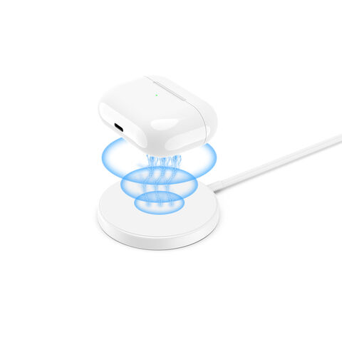 شاحن لاسلكي مغناطيسي سريع Qi بقدرة 15 واط مع كابل شحن USB-C