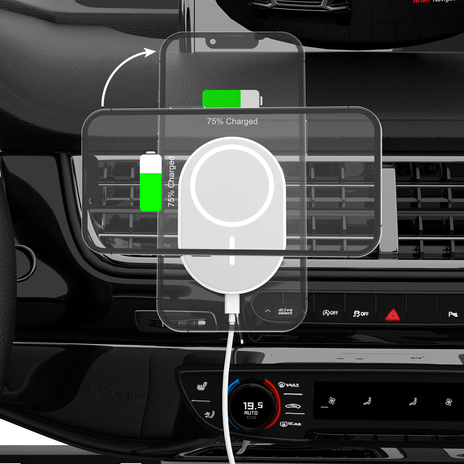 Buy Wholesale China Factory Wireless Charger Car Mounts For