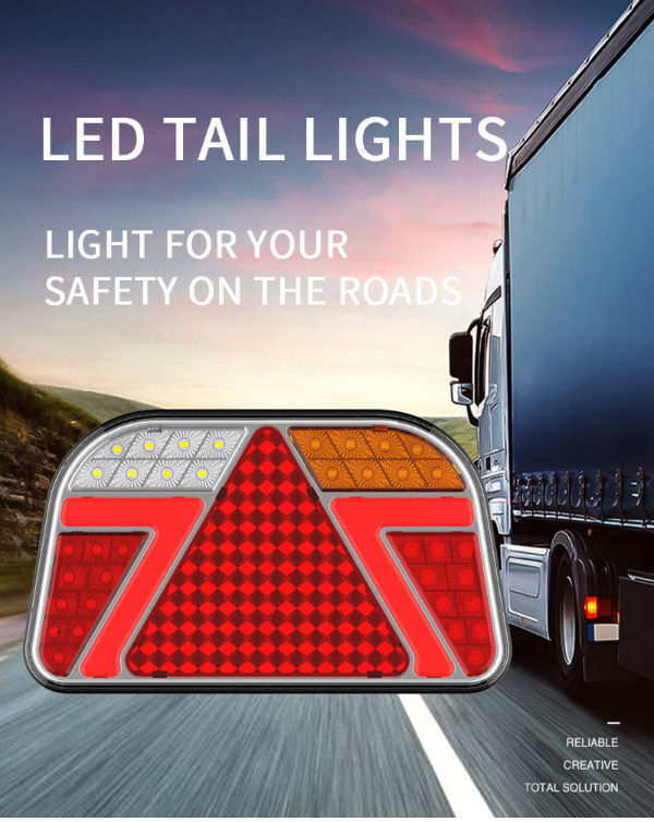 Kaufe 2Pcs Auto LED Rücklicht Hinten Lampen Boot Anhänger 12V Hinten  Lichter Für Anhänger Lkw Auto Beleuchtung