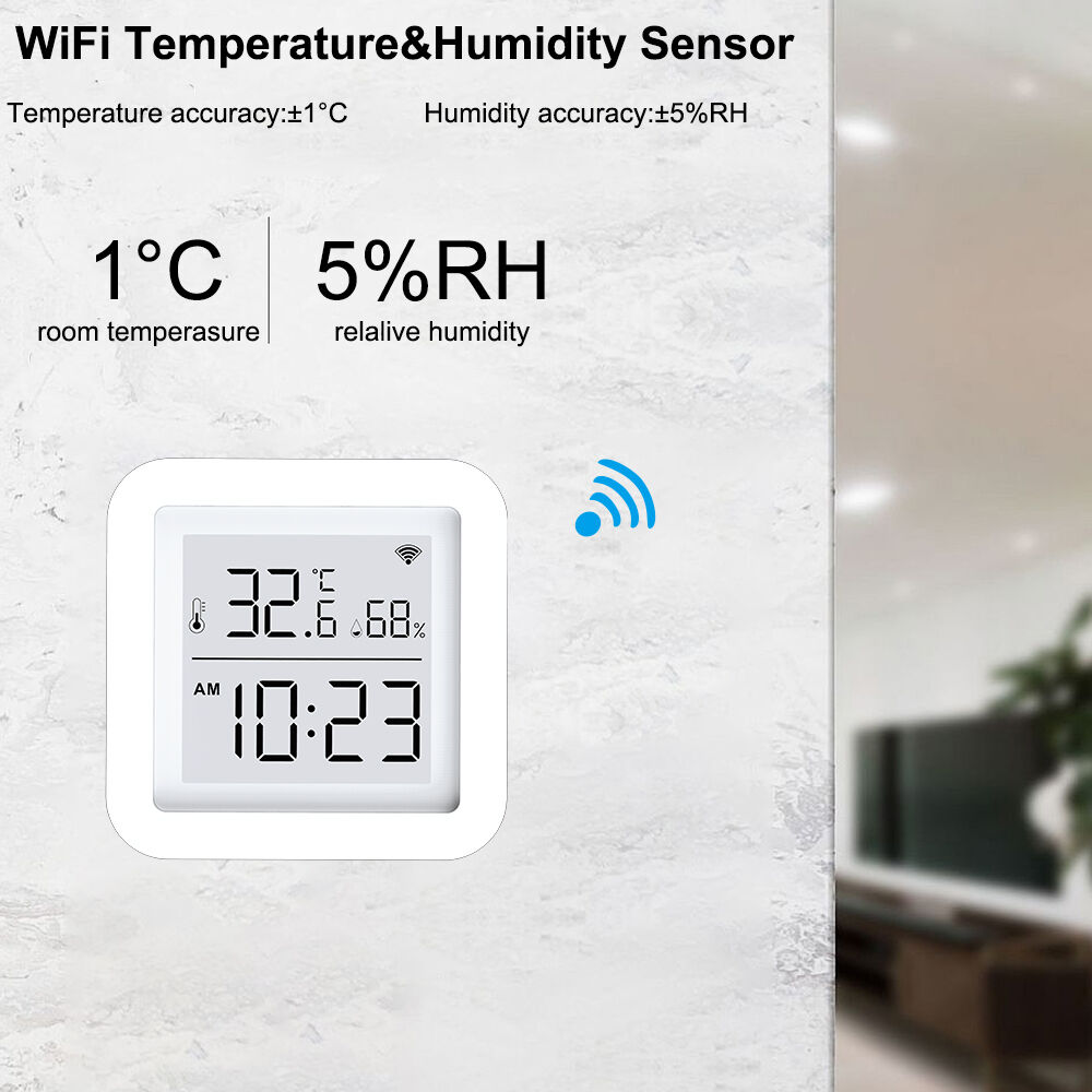 Achetez en gros Tuya Wifi Lcd Screen Thermometer Support Alexa Google  Assistant Temperature & Humidity Sensor For Smart Home App Control Chine et  Temperature And Humidity Sensor à 9.99 USD