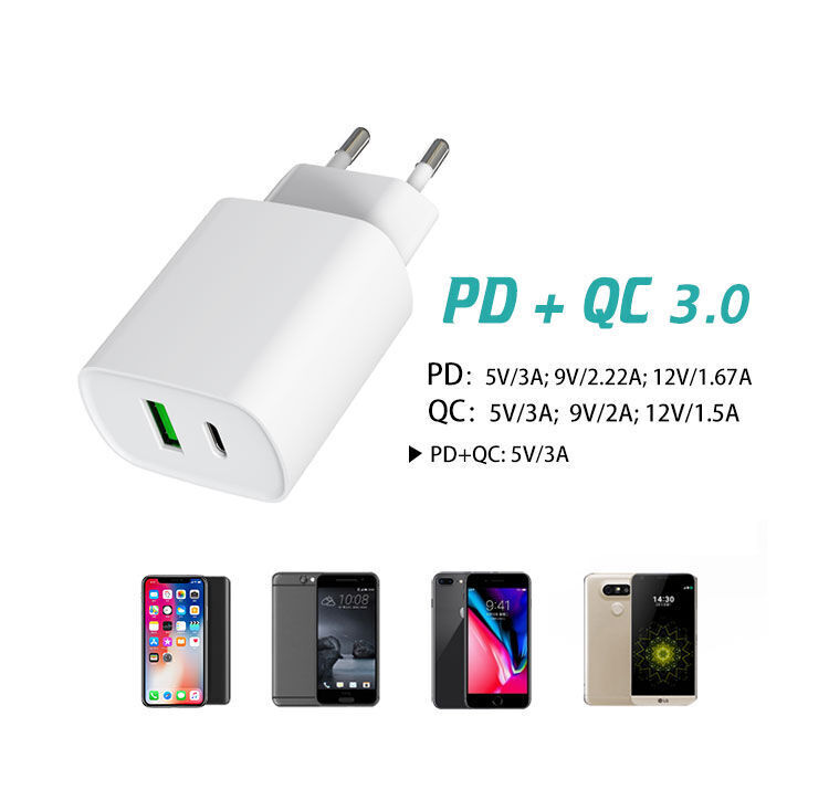 USLION PD18W QC Charger Multi-USB Port Smart Digital Power Strip LED D