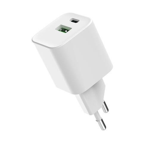 Chargeur Universel Super Rapide GaN 30W pour Téléphone Portable, Double Port USB-A Type-C PD PPS QC3.0, Usine OEM pour MacBook Air/iPhone/iPad/Samsung