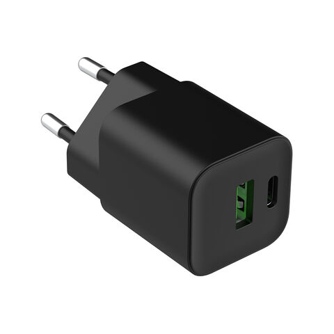 Chargeur Universel Super Rapide GaN 30W pour Téléphone Portable, Double Port USB-A Type-C PD PPS QC3.0, Usine OEM pour MacBook Air/iPhone/iPad/Samsung