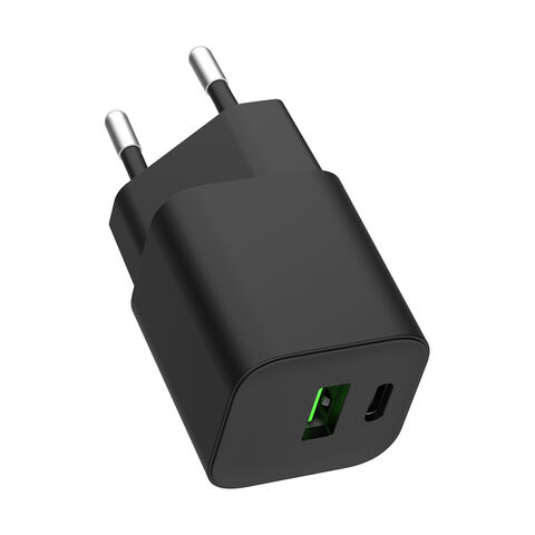 Chargeur Universel Super Rapide GaN 30W pour Téléphone Portable, Double Port USB-A Type-C PD PPS QC3.0, Usine OEM pour MacBook Air/iPhone/iPad/Samsung