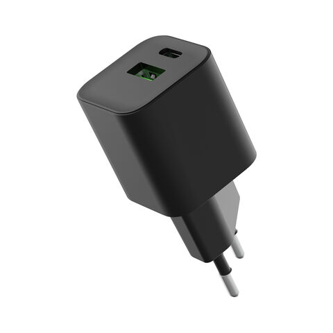 Chargeur Universel Super Rapide GaN 30W pour Téléphone Portable, Double Port USB-A Type-C PD PPS QC3.0, Usine OEM pour MacBook Air/iPhone/iPad/Samsung