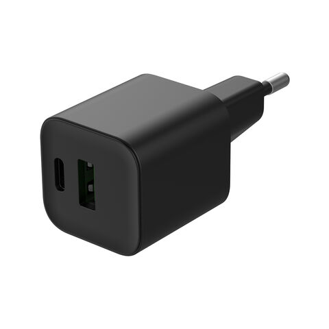 Chargeur Universel Super Rapide GaN 30W pour Téléphone Portable, Double Port USB-A Type-C PD PPS QC3.0, Usine OEM pour MacBook Air/iPhone/iPad/Samsung