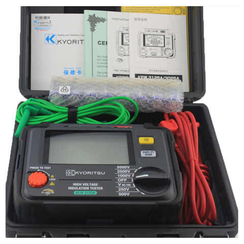 Kyoritsu Kew3125a Digital Megger 5000v High Voltage Kyoritsu Kew3125a Digital Megger 5000v High Voltage