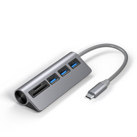 USB 3.0 Datentransfer 5Gbps Mini USB Splitter SD TF Kartenleser 5 Port Adapter