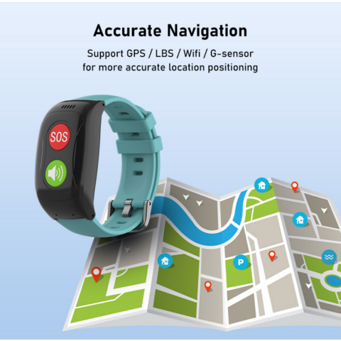 Reloj inteligente GPS para ancianos con botón de emergencia SOS,  dispositivos de alerta de alarma de caída, reloj de monitoreo de presión  arterial de frecuencia cardíaca impermeable, llamada de voz 2G, para  demencia, Alzheimer, negro  