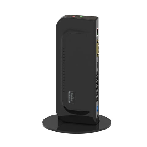 حامل ألومنيوم عمودي عالمي مزدوج الشاشة، محطة إرساء للكمبيوتر المحمول USB 3.0 بسرعة 5 جيجابت في الثانية يدعم الشحن السريع - عرض خاص