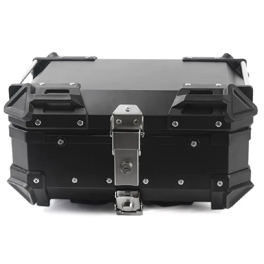 Coffre de Moto 45L 55L 65L 80L 100L, boîte de Queue de Tour de Coffre de  Moto en Aluminium for Accessoires de Moto (Size : D-80L)