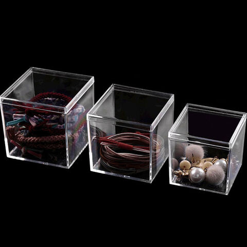 Compre Acrylic Box Custom Clear Plexiglass Acrylic Display 5side