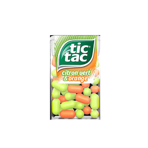Tic Tac Fresh Breath Mint Candies, Orange Singles - 1oz