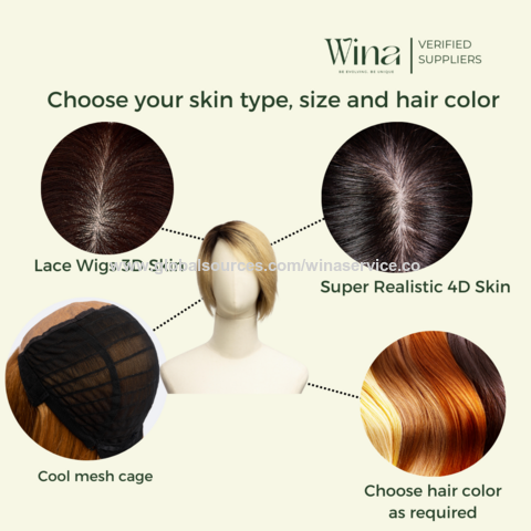 Echthaarperücken Fabrik, Full Lace Front Perücke, True Scalp 4D oder Lace Front 3D, kurzes lockiges Haar 20-25cm, goldene Farbe | Perücken Vietnam