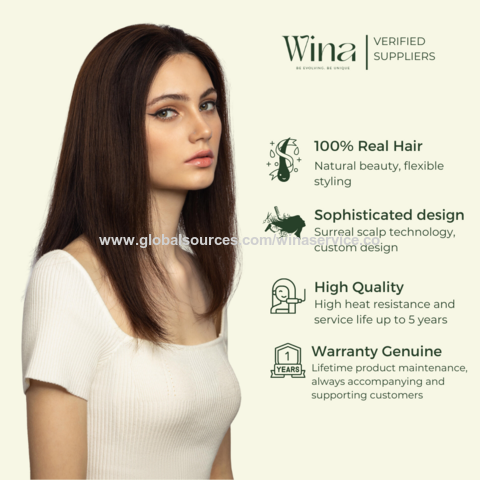 Fabrik für Echthaarperücken, Full Lace Front Perücke, True Scalp 4D oder Lace Front 3D, Naturfarbe, 45 cm langes, glattes Haar | Perücken Vietnam
