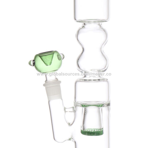 14 Inch Large Ceramic Clear Tobacco Water Boroslicate Glass Pipe