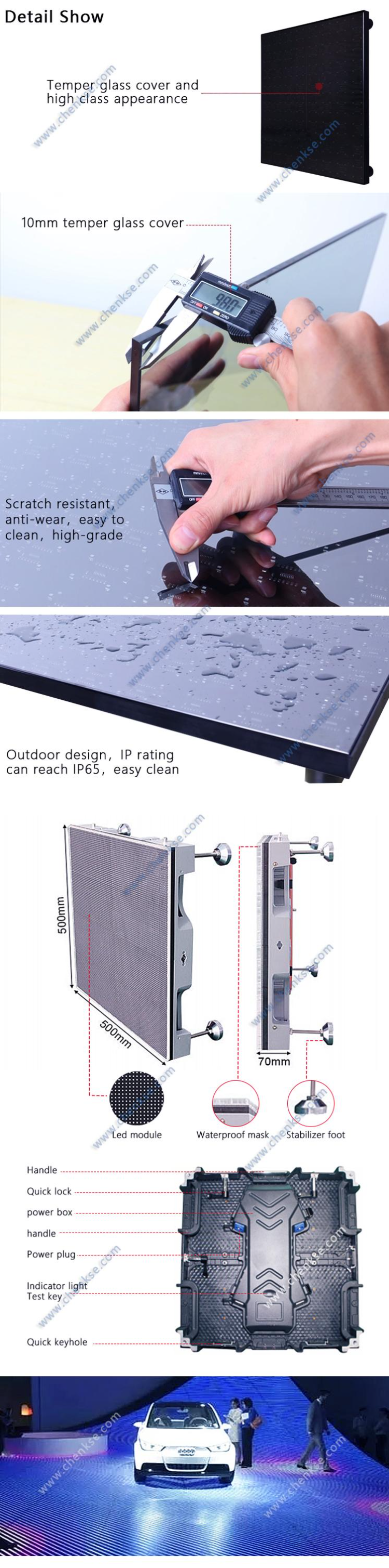 P3.91 P4 P4.81 P6.25 Led Indoor Screen Interactive Video Dance Floor ...