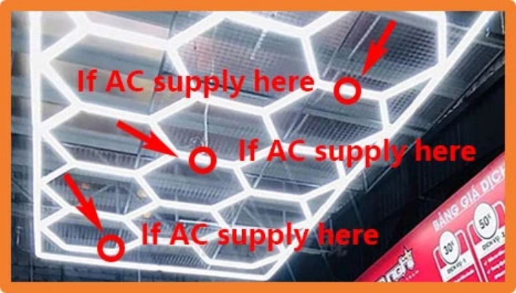 Discount Ge8001 Hexagon Led Garage Light System Honeycomb