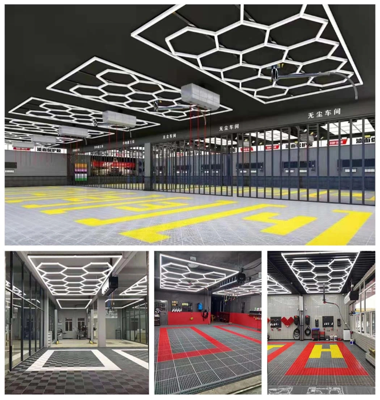 Discount Ge8001 Hexagon Led Garage Light System Honeycomb