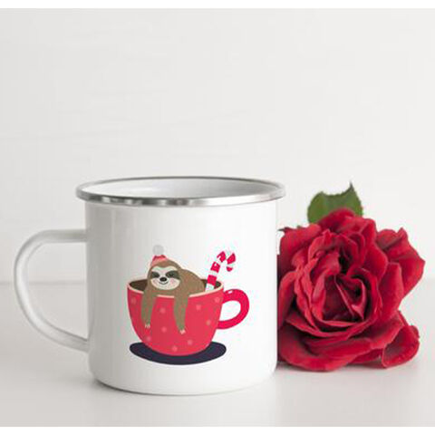 Rose Red Stainless Steel Sublimation Travel Mugs