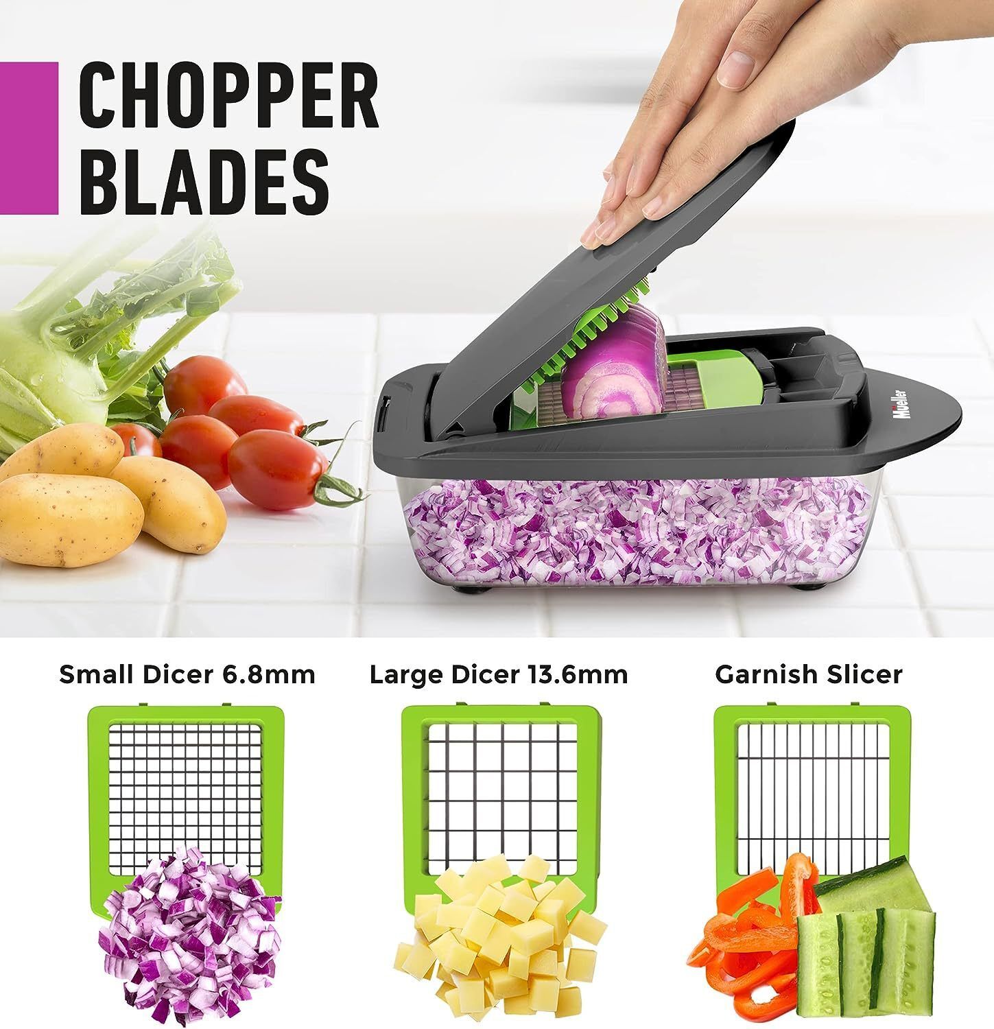 Buy Wholesale China Food Chopper, Hand Chopper Dicer Easy To Clean, Manual  Slap Vegetable Chopper Onion Cutter, Garlic Chopper Mincer For Onion, Nut,  & Food Chopper at USD 6.15