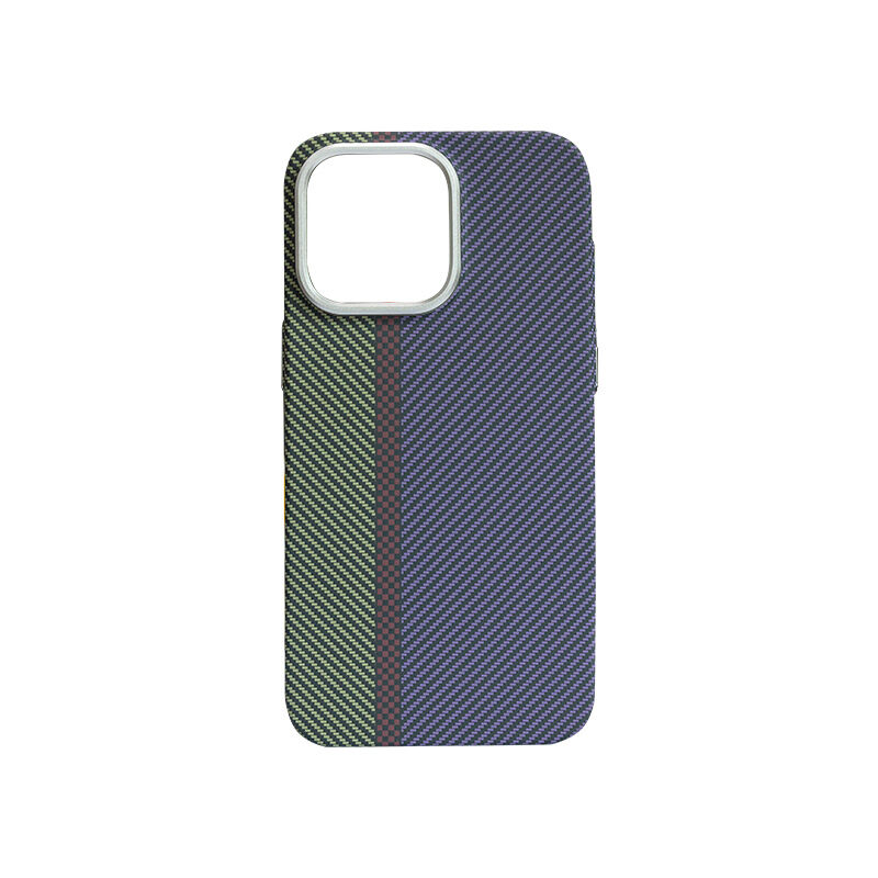 Magnetic Ring Holder & Lens & Carbon Fiber Texture Pc Phone Case