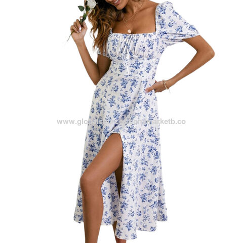 Vestido De Mujer Vestidos casuales de verano Vestido floral con