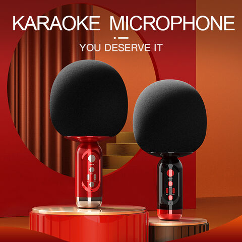 Mini Karaoke Player Microphone à condensateur sans fil avec micro