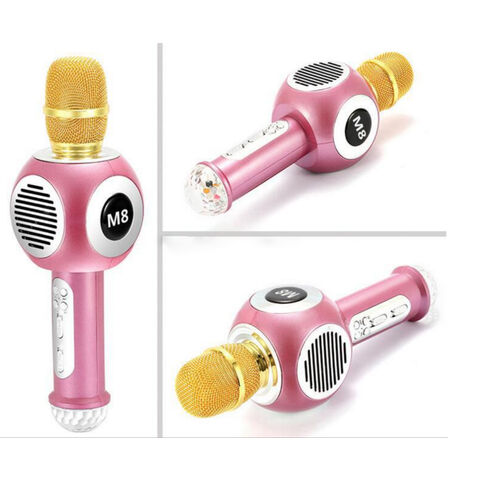 Buy Wholesale China Gold M8 Karaoke Wireless Microphone Portable