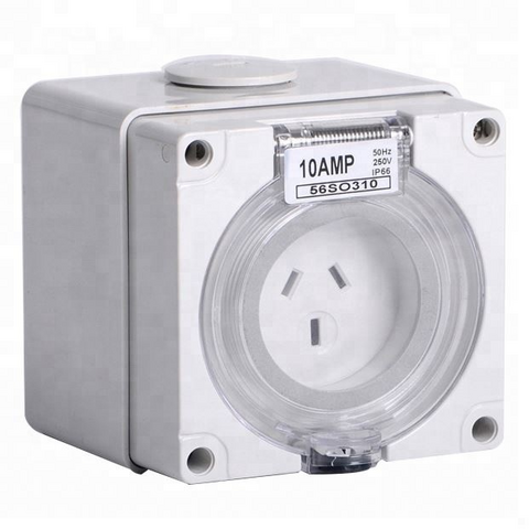 1PCS Outdoor Smart Plug WIFI IP44 Waterproof Outlet with 2-Socket